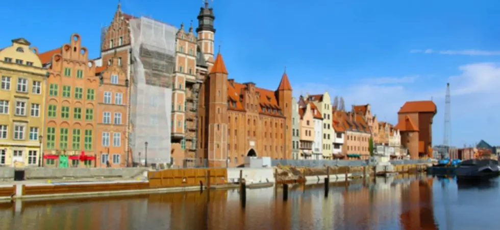 Gdańsk i kamienice nad Motławą